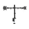 Кронштейн для двух мониторов настольный VESA 75х75, 100х100, 17"-32", до 16 кг, SONNEN STATIC, 455943, 455943