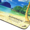 Коврик для мыши SONNEN "BEACH", резина + ткань, 260х220х3 мм, 513294, 513294