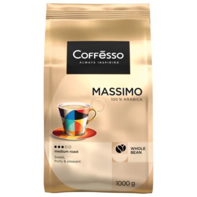 Кофе в зернах COFFESSO "Massimo" 100% арабика, 1 кг, 102488, 623414