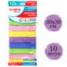 Салфетки из МИКРОФИБРЫ 30х30 см MULTI COLOUR, big pack, КОМПЛЕКТ 10 шт., 180 г/м2, LAIMA HOME, 607794, 607794