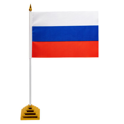 Флаг России настольный 14х21 см, без герба, BRAUBERG/STAFF, 550184, RU22, 550184
