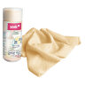 Салфетка из PVA ГУБЧАТАЯ 43х32 см, ЧУДО в ТУБЕ 3D-СУПЕРВПИТЫВАЮЩАЯ, желтая, 730 г/м2, YORK, 24030, 608410