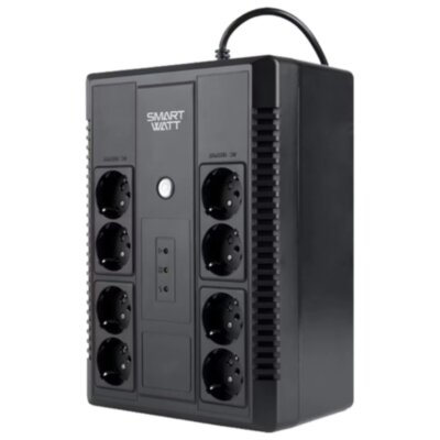 Источник бесперебойного питания SMARTWATT UPS SAFE PRO 650, 650 ВА (390 Вт), 8 розеток, 3703020270004, 355137