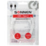 Кабель USB2.0 – Type-C, 1 м, SONNEN, медь, для передачи данных и зарядки, белый, 513558, 513558