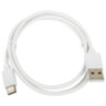Кабель USB2.0 – Type-C, 1 м, SONNEN, медь, для передачи данных и зарядки, белый, 513558, 513558