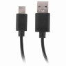 Кабель USB 2.0 – Type-C, 1 м, SONNEN, медь, для передачи данных и зарядки, черный, 513117, 513117