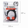 Кабель USB 2.0 – Type-C, 1 м, SONNEN, медь, для передачи данных и зарядки, черный, 513117, 513117