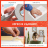 Клейкая двухсторонняя лента 19 мм х 5 м, НА ВСПЕНЕННОЙ ОСНОВЕ 1 мм, прочная, ОСТРОВ СОКРОВИЩ, 606420, 606420
