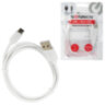Кабель USB2.0 – micro USB, 1 м, SONNEN, медь, для передачи данных и зарядки, белый, 513557, 513557