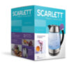 Чайник SCARLETT SC-EK27G13, 2 л, 2200 Вт, закрытый нагревательный элемент, стекло, стальной, 457215