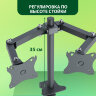 Кронштейн для двух мониторов К-502 VESA 75х75-100х100, 17"-32", до 16 кг, РЭМО, 4603225012979, 960059, 457775