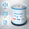Диски CD-R CROMEX, 700 Mb, 52x, Cake Box (упаковка на шпиле), КОМПЛЕКТ 100 шт., 513778, 513778