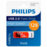 Флеш-диск 128 GB PHILIPS VIVID, разъем USB 2.0, желтый, FM12FD05B/97, 514092
