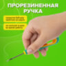 Шило с ушком, общая длина 145 мм, d=3 мм, прорезиненная ручка, STAFF, 238114, 238114