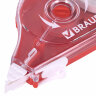Корректирующая лента BRAUBERG MAXI PLUS, 5 мм х 25 м, механизм перемотки, корпус красный, блистер, 272501, 272501