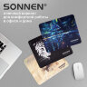 Коврик для мыши SONNEN "LEOPARD", резина + ткань, 220х180х3 мм, 513314, 513314