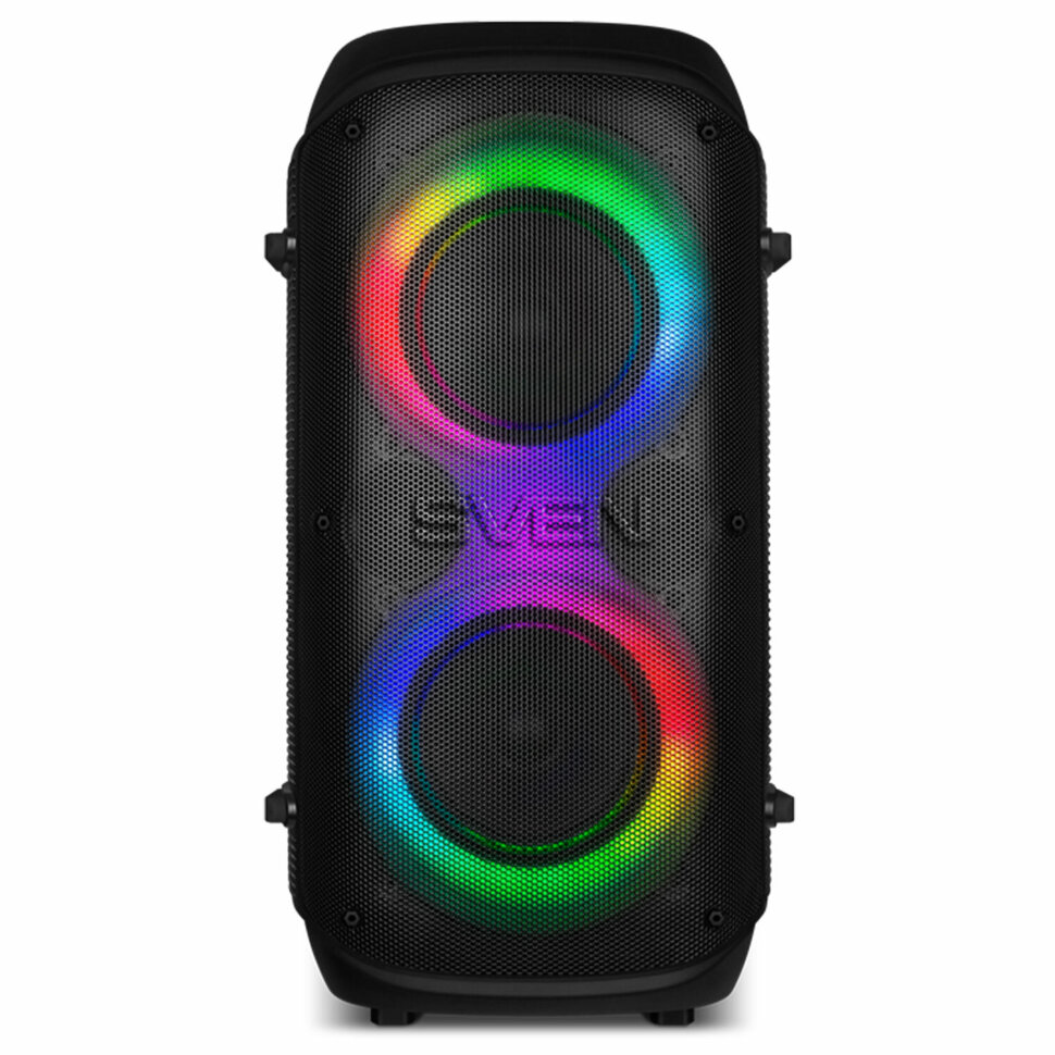 Колонка портативная SVEN PS-800, 100 Вт, TWS, Bluetooth, FM, USB, microSD, LED-дисплей, черная, SV-021511, 513970