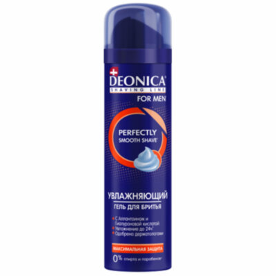 Гель для бритья 200 мл, DEONICA FOR MEN "Максимальная защита", 4600104035586, 609379