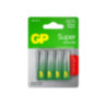 Батарейки КОМПЛЕКТ 4 шт., GP Super G-Tech, AA (LR6,15А), алкалиновые, пальчиковые, ПРОМО 3+1, 15A3/1-2CR4, 455920
