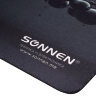 Коврик для мыши SONNEN "DROPS", резина + ткань, 220х180х3 мм, 513290, 513290