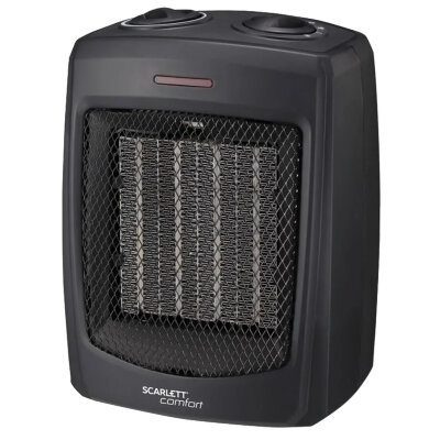 Тепловентилятор SCARLETT SC-FH1.511MC, 1500 Вт, 3 режима работы, черный, 457467