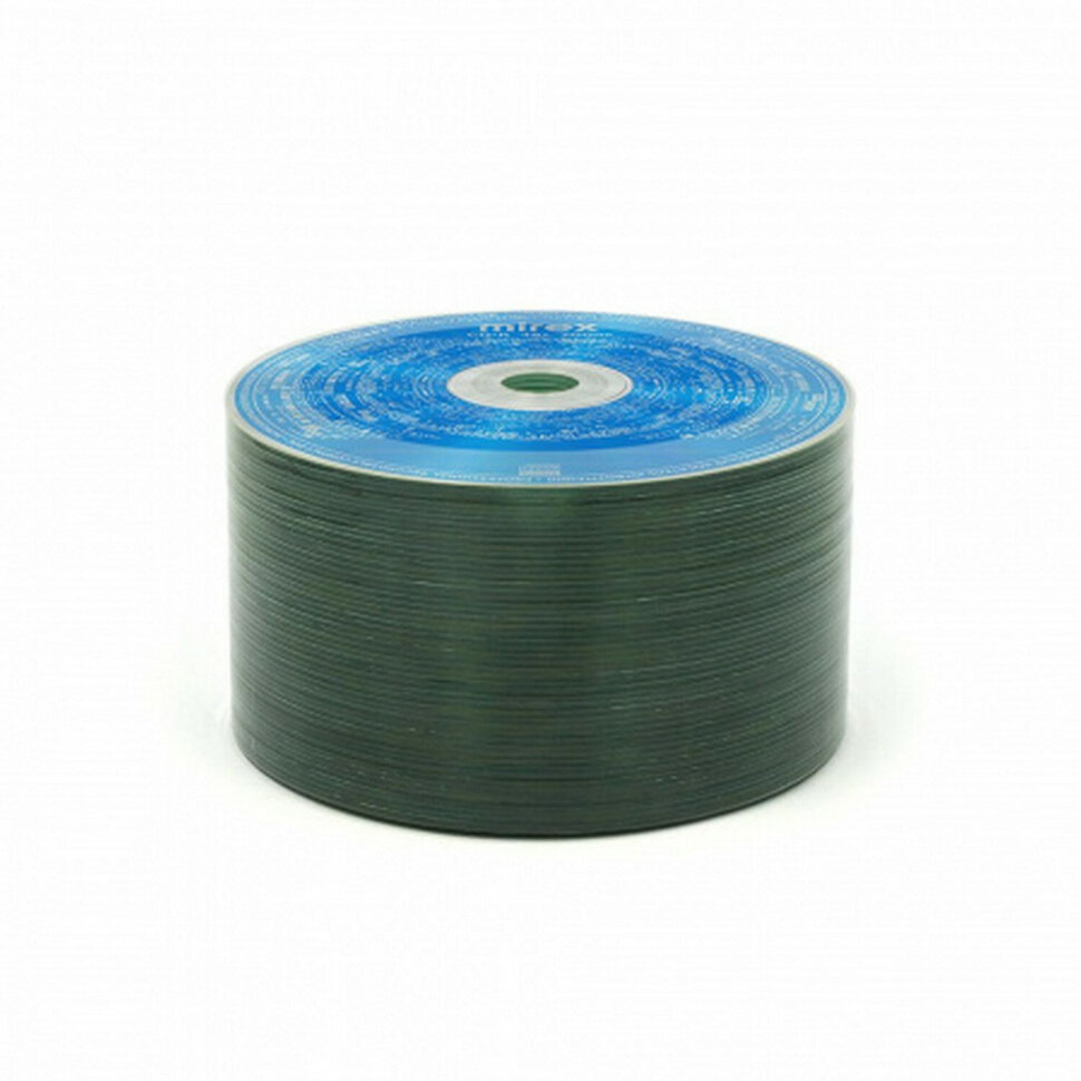 Диск CD-R MIREX, 700 Мб, 48x, Bulk (термоусадка без шпиля), КОМПЛЕКТ 50 шт., UL120051A8T, 514025