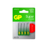 Батарейки КОМПЛЕКТ 4 шт., GP Super G-Tech, AAA (LR03,24А), алкалиновые, мизинчиковые, ПРОМО 3+1, 24A3/1-2CR4, 455921