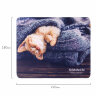 Коврик для мыши SONNEN "KITTEN", резина + ткань, 220х180х3 мм, 513313, 513313