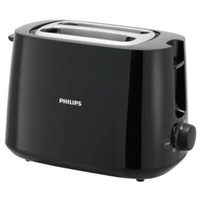 Тостер PHILIPS HD2581/90, 830 Вт, 2 тоста, 8 режимов, пластик, черный, 456941
