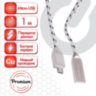 Кабель USB 2.0-micro USB, 1 м, SONNEN Premium, медь, передача данных и быстрая зарядка, 513125, 513125