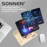 Коврик для мыши SONNEN "EXPLOSIVE", резина + ткань, 220х180х3 мм, 513291, 513291