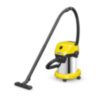 Пылесос хозяйственный KARCHER WD 3 S, мусоросборник 17 л, мощность 1000 Вт, желтый, 1.628-135.0, 456632