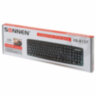 Клавиатура проводная SONNEN KB-8137, USB, 104 клавиши + 9 дополнительных, мультимедийная, черная, 512652, 512652