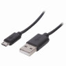 Кабель USB 2.0-micro USB, 1 м, SONNEN, медь, для передачи данных и зарядки, черный, 513115, 513115
