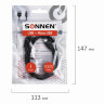 Кабель USB 2.0-micro USB, 1 м, SONNEN, медь, для передачи данных и зарядки, черный, 513115, 513115