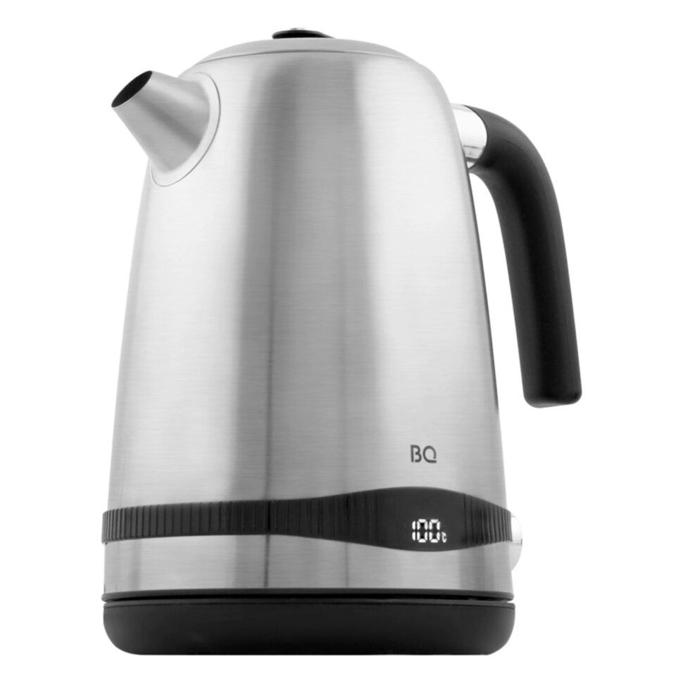 Чайник BQ (БИ-КЬЮ) KT1724SW, 1,7 л, 2200 Вт, закрытый нагревательный элемент, ТЕРМОРЕГУЛЯТОР, стальной, 86189269, 457554