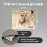 Коврик для мыши SONNEN "LIONS", резина + ткань, 220х180х3 мм, 513310, 513310