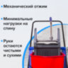 Тележка уборочная BRABIX, 2 съемных ведра 23 л, механический отжим, пластиковый каркас, 606659, 606659