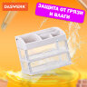 Органайзер для хранения косметики, канцтоваров, мелочей ДВА УРОВНЯ, 20х17х23,5 см, DASWERK (ДАСВЕРК), 608478, 608478