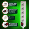 Сетевой фильтр SONNEN U-353, 5 розеток, с заземлением, выключатель, 10 А, 3 м, белый, 511425, 511425