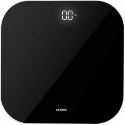 Весы напольные CENTEK CT-2440, электронные, вес до 180 кг, квадрат, стекло, черные, 457577