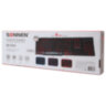 Клавиатура проводная SONNEN KB-7010, USB, 104 клавиши, LED-подсветка, черная, 512653, 512653