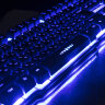 Клавиатура проводная SONNEN KB-7010, USB, 104 клавиши, LED-подсветка, черная, 512653, 512653